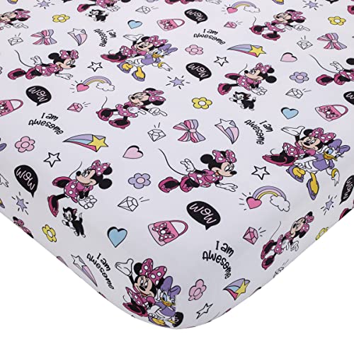 Disney Minnie Mouse I am Awesome 4 Piece Toddler Bed Set