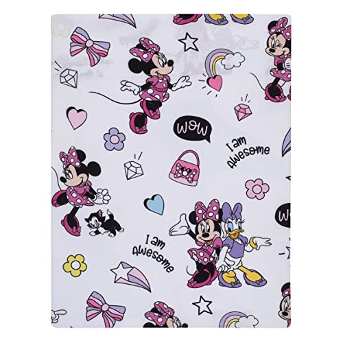 Disney Minnie Mouse I am Awesome 4 Piece Toddler Bed Set