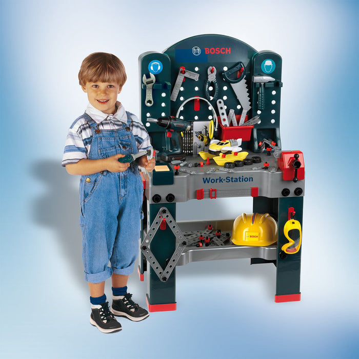 Theo Klein Bosch Jumbo Work Station Workbench Premium DIY Children's Toy Toolset