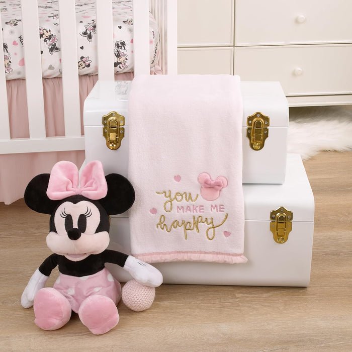 Disney Minnie Mouse My Happy Place Baby Blanket