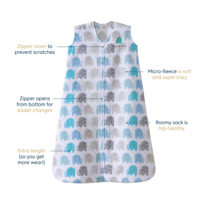 Halo SleepSack Wearable Blanket Elephant Texture