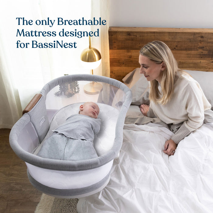 Halo DreamWeave Breathable Bassinest Pad white