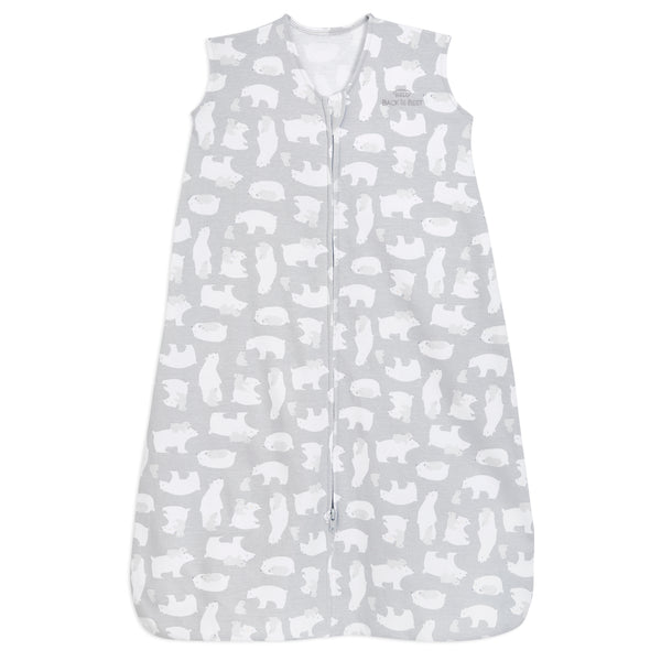 Halo SleepSack Wearable Blanket Cotton Polar Bears Grey