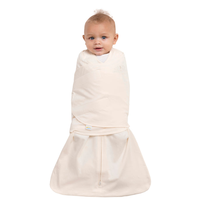 Halo Innovations Sleepsack 100% Cotton Swaddle Wrap, Cream