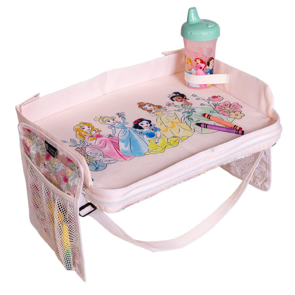 Disney Baby by J.L. Childress 3-IN-1 Travel Tray & Tablet Holder, Princess 3-IN-1 Travel Tray & Tablet Holder, Princess