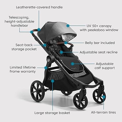 Baby Jogger City Select® 2 stroller Eco Collection Radiant Slate