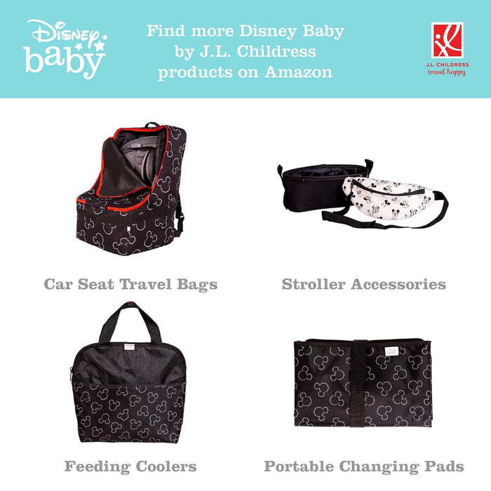 J.L. Childress Gate Disney Baby Check Travel Bag for Umbrella Strollers, Mickey Red