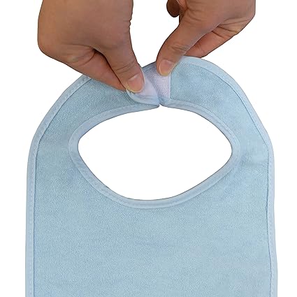 Neat Solutions Boys 8 Pack Solid Multi Terry Feeder Bibs