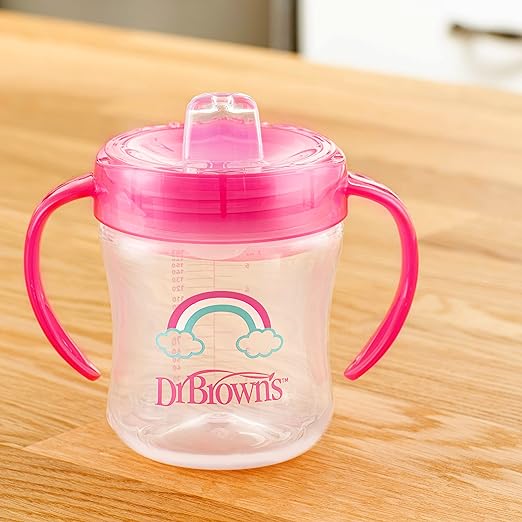 Dr. Brown Soft Spout Transition Cup in Pink