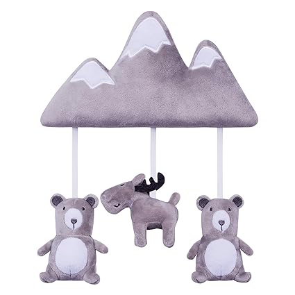 Trend Lab Forest Mountain Musical Crib Baby Mobile