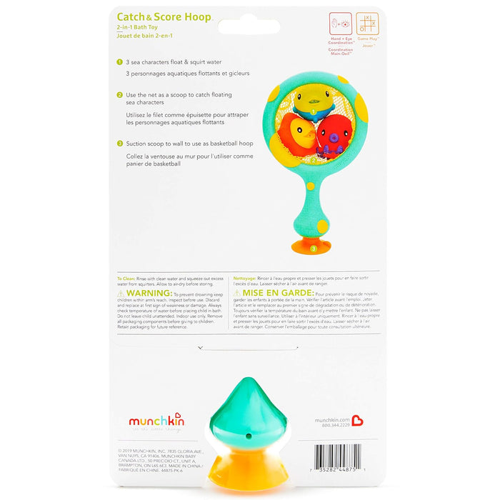 Munchkin Catch and Score 2-in-1 Bath Toy Multi-Color
