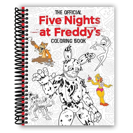 Lay it Flat Five Nights at Freddy's Official Coloring Book (Spiral Bound)