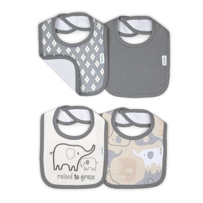 Ingenuity Easy Eater 4-Pack Baby Bib Set - Grazer & Comfy