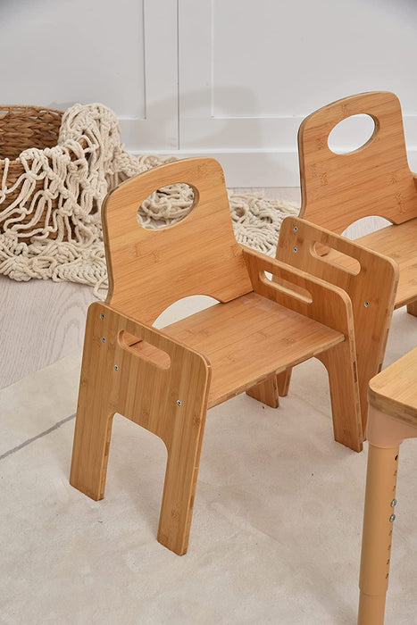 Avenlur Adrian - Bamboo Toddler Table and Chair 5 Piece Set