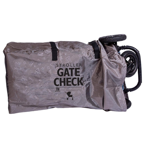 J.L. Childress Deluxe Gate Check Travel Bag for Single & Double Strollers, Grey