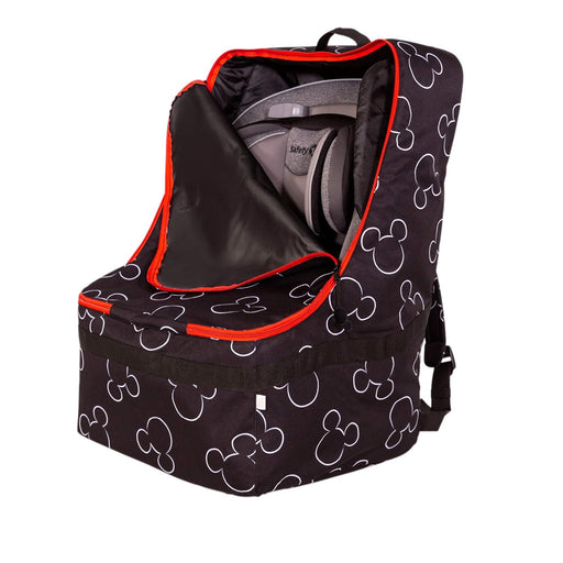 J.L. Childress Disney Baby Ultimate Padded Backpack Car Seat Travel Bag Mickey Black