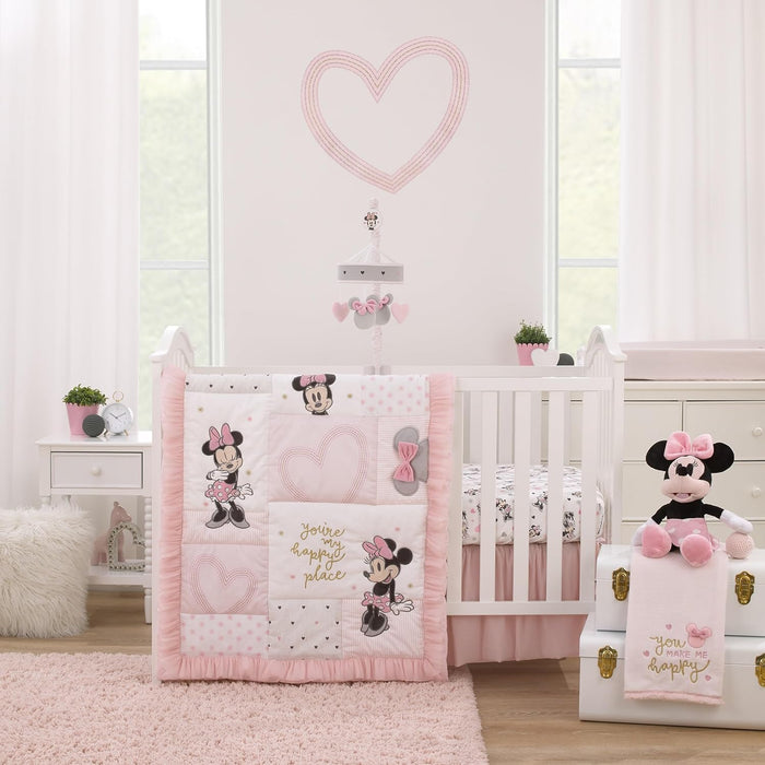Disney Minnie Mouse My Happy Place Baby Blanket