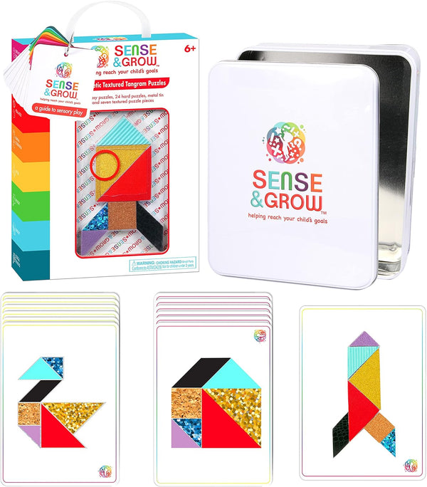 Be Amazing! Sense & Grow Magnetic Textured Tangram Puzzles