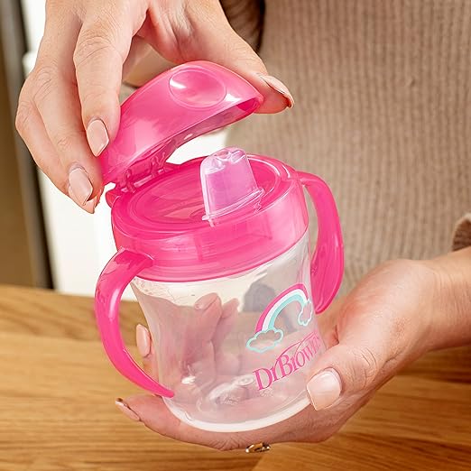 Dr. Brown Soft Spout Transition Cup in Pink