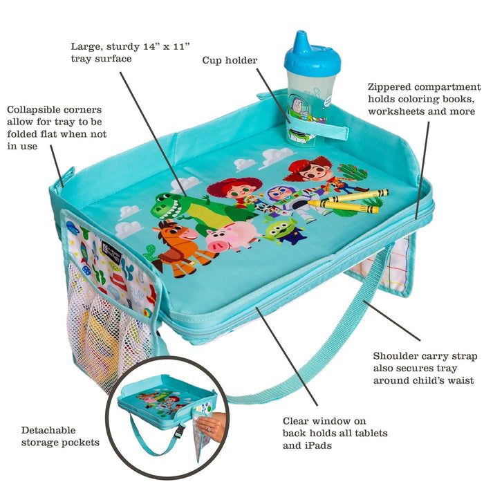 J.L. Childress Disney Baby 3-IN-1 Travel Tray & Tablet Holder, Toy Story