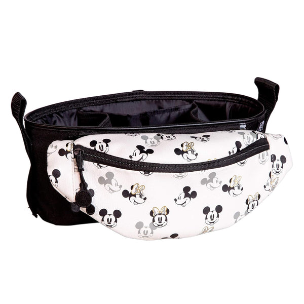 Disney Baby by J.L. Childress Stroller Organizer with Hip Pack, Mickey Minnie Ivory