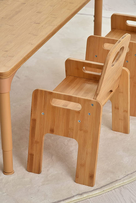 Avenlur Adrian - Bamboo Toddler Table and Chair 5 Piece Set
