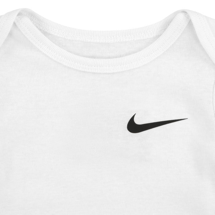 Nike Mini Me 3 Pack Short Sleeve Bodysuits in Dark Grey Heather