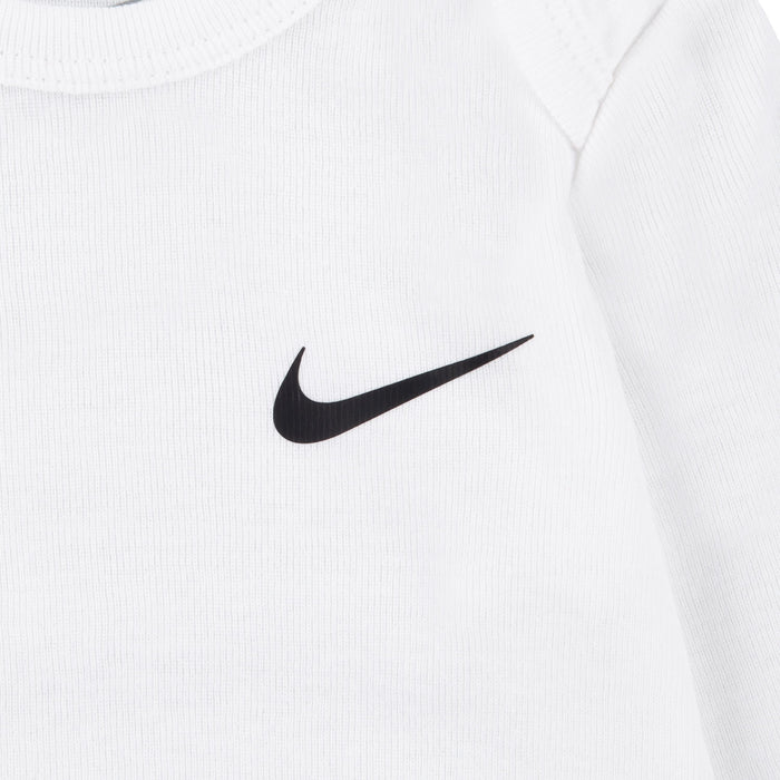 Nike Essentials 3 Pack Long Sleeve Bodysuit in White