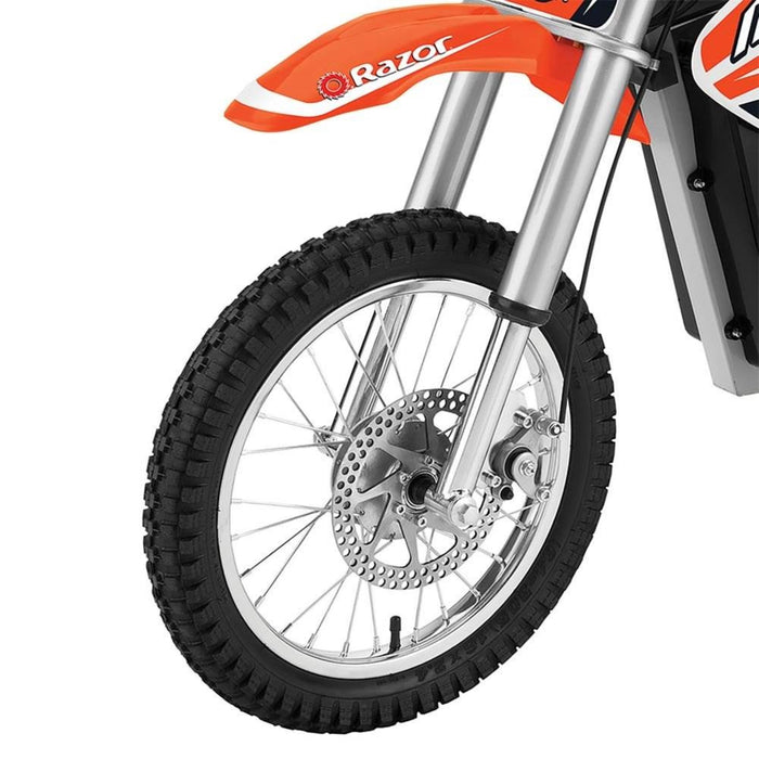 Razor MX650 Dirt Rocket High-Torque Electric Motocross Dirt Bike, 17 MPH, Orange