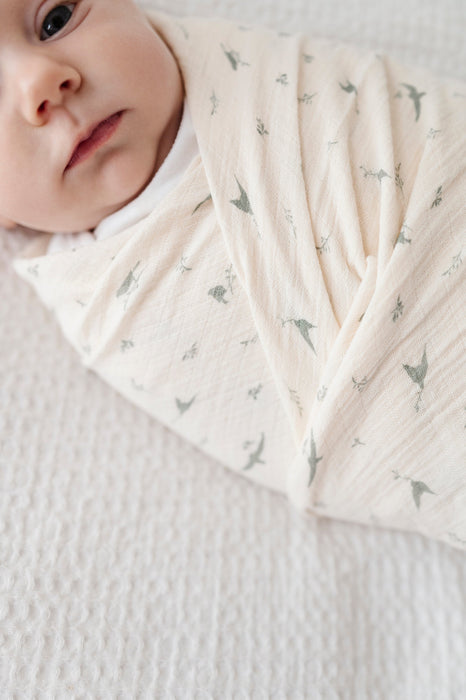 Ely's & Co. Cotton Muslin Swaddle Blanket