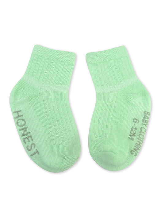 Honest Baby Clothing 10 Pack Organic Cotton Socks, Rainbow Pinks