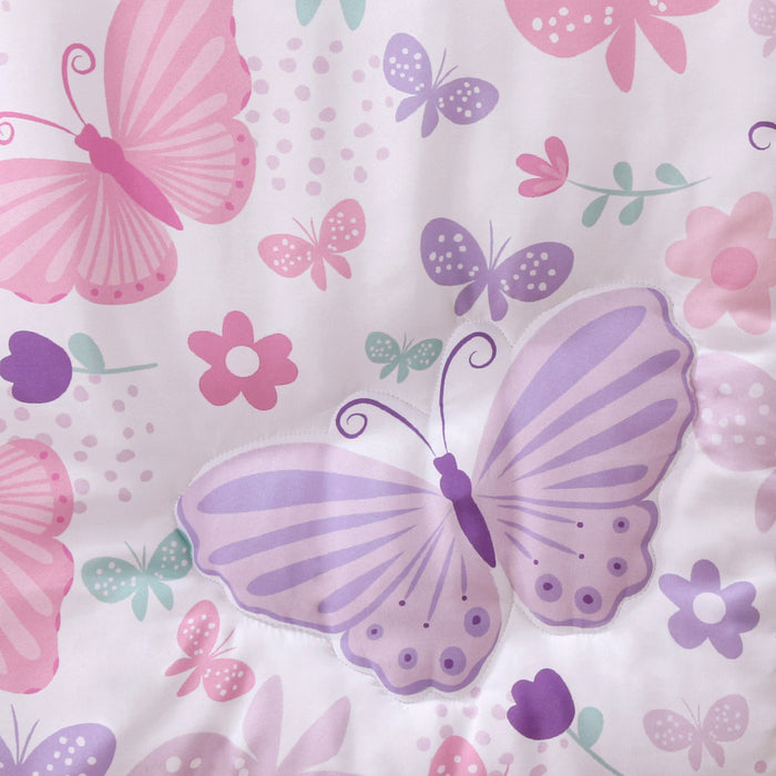The Peanutshell Butterfly Song, 3-Piece Baby Crib Bedding Set