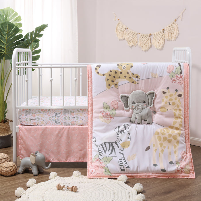 The Peanutshell Wildest Dreams 3-Piece Baby Crib Bedding Set