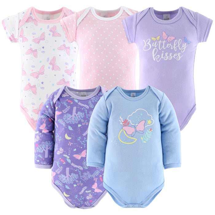 The Peanutshell 30 Piece Layette Set in Purple Butterfly