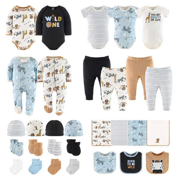 The Peanutshell 30 Piece Layette Set in Safari