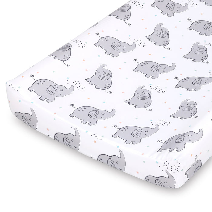 The Peanutshell Celestial Elephant 3-Pack Changing Pad Cover