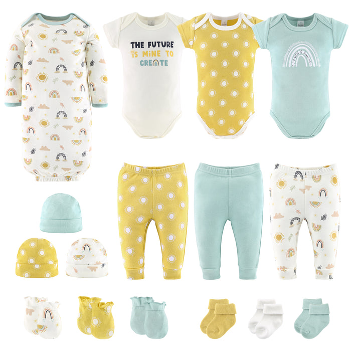 The Peanutshell Sunny Side Up 16 Piece Layette Gift Set