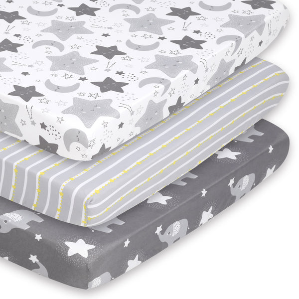 The Peanutshell Playard Sheets - Celestial Elephant