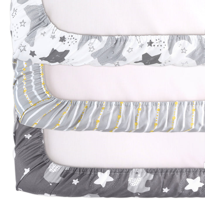 The Peanutshell Playard Sheets - Celestial Elephant