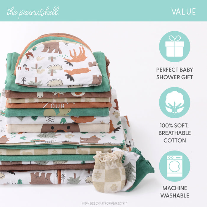 The Peanutshell 23-Piece Layette Gift Set, Wilderlust