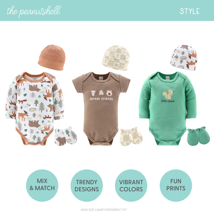 The Peanutshell 23-Piece Layette Gift Set, Wilderlust