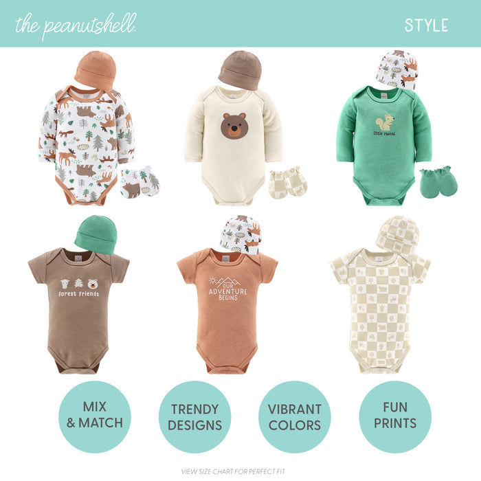 The Peanutshell 23-Piece Layette Gift Set, Wilderlust