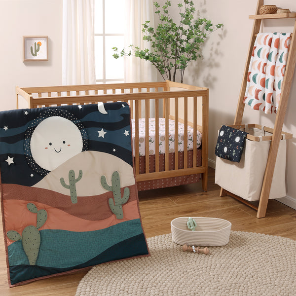 The Peanutshell Joshua Tree 5-Piece Crib Bedding Set with Quilt and Blanket