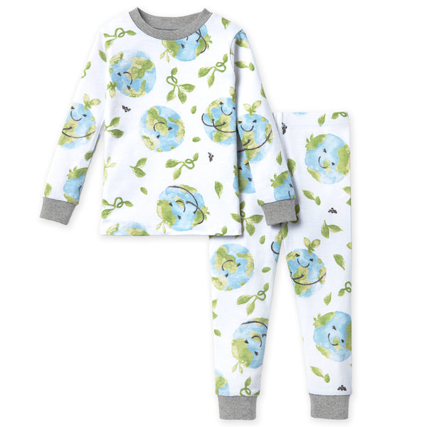 Burt's Bees Baby Happy Earth Tee & Pant PJ Set