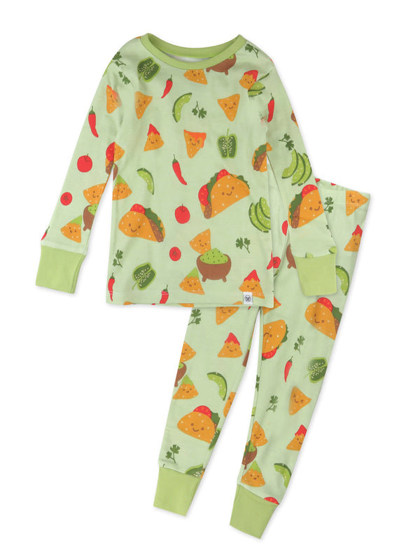 Honest Baby Clothing 2-Piece Organic Cotton Pajama, Taco Time