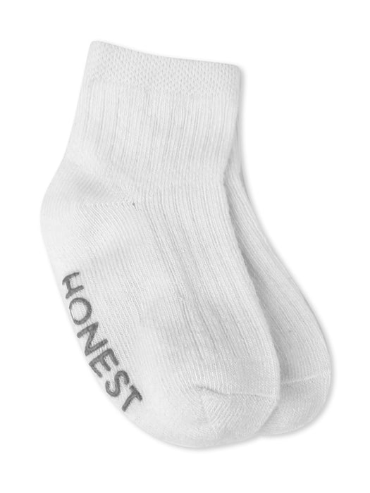 Honest Baby Clothing 5-Pack Socks, White