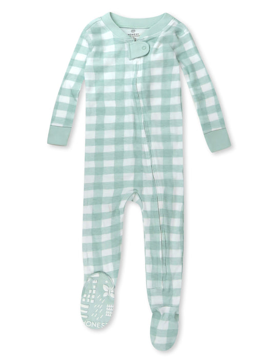 Honest Baby Clothing Organic Cotton Snug-Fit Footed Pajamas,12 Months