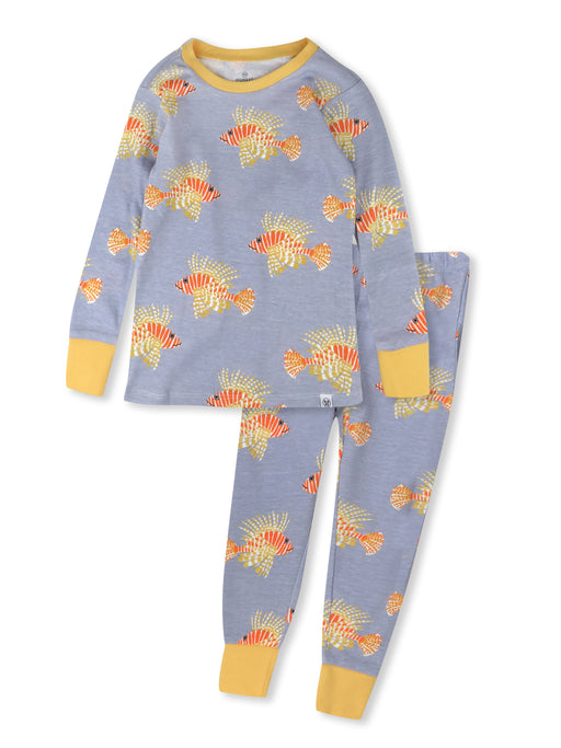 Honest Baby Clothing 2-Piece Organic Cotton Pajama, Lion Fish