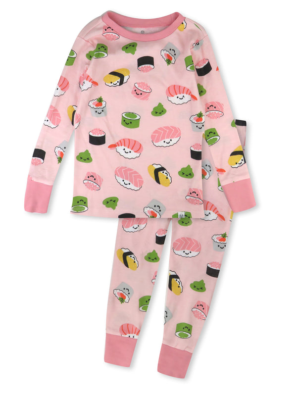 Honest Baby Clothing 2-Piece Organic Cotton Pajama, Sushi