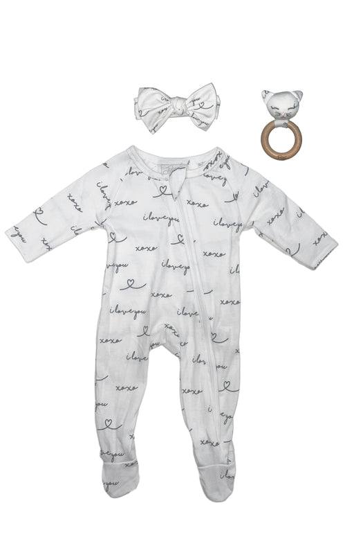 Toby Fairy I Love You XOXO Footie Loungewear Set